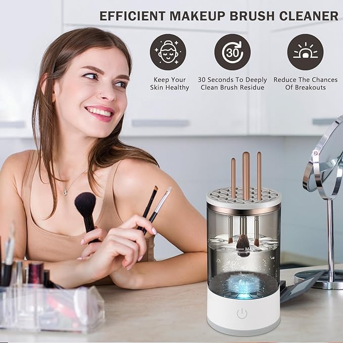 Makeup Brush Cleaner & Dryer – One Button Operation
